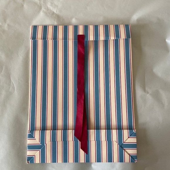 🇫🇷 Two Sézane Gift Boxes Bags Holiday Wrap with Stripes Ribbon - Picture 7 of 8